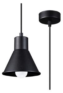 Černé závěsné svítidlo s kovovým stínidlem 14x14 cm Martina - Nice Lamps