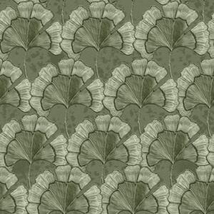 Tapety Grafický vzor s ginkgem v chladné zelené paletě, Tapety příroda, Tapety listy, a00709 : uwalls.cz