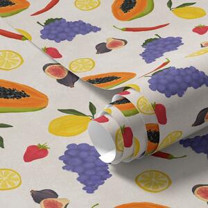 Tapety Papája, hrozny a citrony — pestrá ovocná směs, Tapety Jídlo a pití, a00803 : uwalls.cz