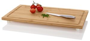 ERNESTO® Kuchyňské bambusové prkénko (kuchyňské prkénko s drážkou) (100344353002)