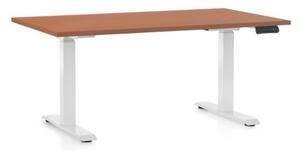 Výškově nastavitelný stůl OfficeTech C, 120 x 80 cm - bílá podnož Barva: Bílá