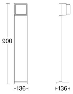 Steinel-LED Stmívatelná venkovní lampa se senzorem GL 85 SC 900 LED/9W/230V IP44