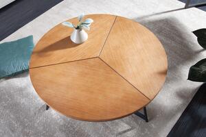 Designový konferenční stolek Faxon 80 cm imitace dub