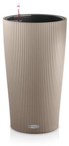 Samozavlažovací květináč Cilindro Color, průměr 23 cm, béžová