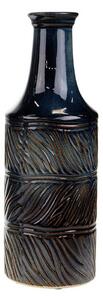 DekorStyle Keramická váza Feya 39 cm tmavě modrá