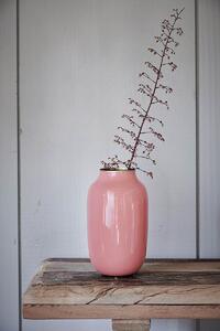 Pip studio kovová váza oválná mini, starorůžová 14 cm