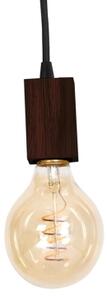 Lustr na tyči JACK 3xE27/40W/230V hnědé dřevo