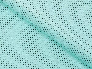Biante Bavlněný obdélníkový ubrus Sandra SA-053 Šedé puntíky na mintovém 50x100 cm