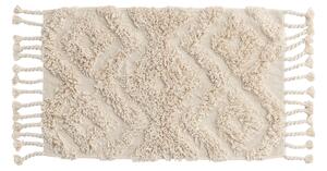 Krémový koberec se střapci HILMA 50 x 80 cm