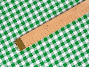 Biante Bavlněný povlak na polštář s lemem Sandra SA-058 Zeleno-bílé kostičky 30 x 50 cm
