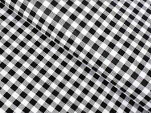 Biante Bavlněný čtvercový ubrus Sandra SA-060 Černo-bílé kostičky 40x40 cm