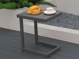 Zahradní odkládací stolek hliníkový Alabama šedý