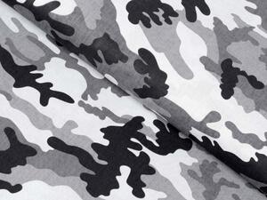 Biante Bavlněný povlak na polštář Sandra SA-107 Maskáčový vzor šedo-bílý 30 x 50 cm