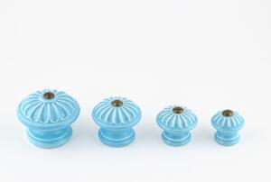Porcelánová úchytka - modrá pomněnka - KOPRETINA Velikost: Mini
