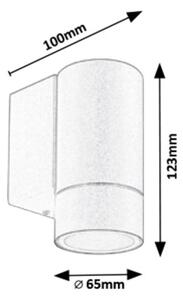 Rabalux 8118 - Venkovní nástěnné svítidlo PHOENIX 1xGU10/10W/230V IP54 šedá