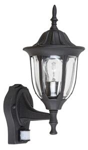 Rabalux 7837 - Venkovní nástěnné svítidlo se senzorem MILANO 1xE27/60W/230V IP43