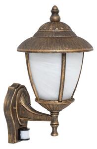 Rabalux 7836 - Venkovní nástěnné svítidlo se senzorem MADRID 1xE27/60W/230V IP43