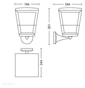 Philips 17439/30/P7-LED RGBW Venkovní svítidlo Hue ECONIC LED/15W/230V IP44