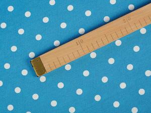 Biante Dekorační povlak na polštář Leona LN-021 Bílé puntíky na modrém 40 x 40 cm
