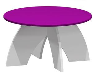 SIMPLE ABS 29 Konferenční stolek (Provedení: bílá | tmavě fialová)