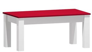 SIMPLE ABS 17 Konferenční stolek (Provedení: bílá | červená)