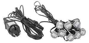 Eglo 98184 - LED Venkovní dekorační řetěz SPINETOLI 9xLED 10m IP65 teplá bílá