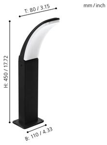 Eglo 98151 - LED Venkovní lampa FIUMICINO LED/11W/230V IP44