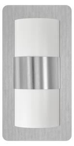 Eglo 98085 - Venkovní nástěnné svítidlo CISTIERNA 2xE27/10W/230V matný chrom IP44