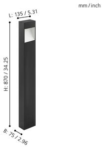 Eglo 98097 - LED Venkovní lampa MANFRIA LED/10W/230V IP44