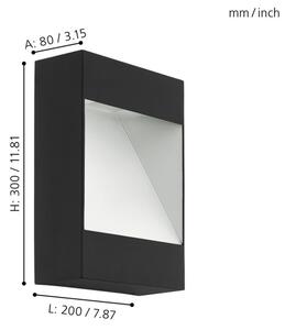 Eglo 98095 - LED Venkovní nástěnné svítidlo MANFRIA LED/10W/230V IP44