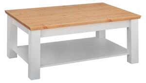 KATMANDU Konferenční stolek Marone, bílá-dub, 45x110x75 cm