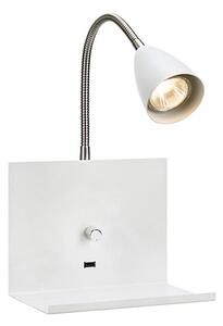 Markslöjd 107140 - Stmívatelné nástěnné svítidlo s USB LOGI 1xGU10/7W/230V