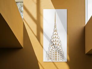 Drevko Obraz Chrysler Building, New York