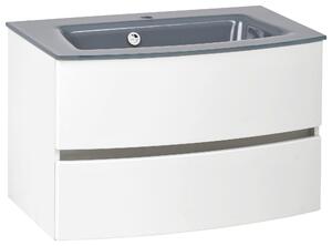 SKŘÍŇKA S UMYVADLEM, bílá, bílá, 80 cm Held - Koupelnové série, Online Only