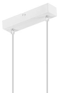 Lustr na lanku SIMON 2xE27/60W/230V bílá/buk