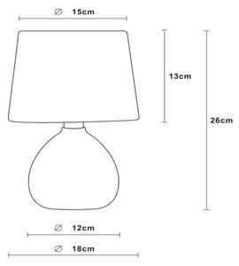Lucide 47506/81/43 - Stolní lampa RAMZI 1xE14/40W/230V 26cm