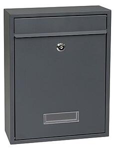 Poštovní schránka RICHTER BK240 (BÍLÁ, STŘÍBRNÁ, HNĚDÁ, ANTRACIT), Ocel stříbrná, richter stříbná