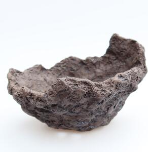 E-bonsai Keramická Skořápka 14 x 12 x 11 cm hnědá