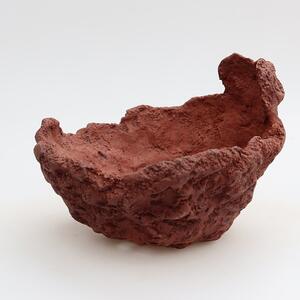 E-bonsai Keramická Skořápka 14 x 13 x 11,5 cm hnědá
