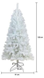 Vánoční stromek bílá umělá borovice 120 cm Natura HF-120