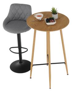 Barový stůl, dub, průměr 60 cm, IMAM