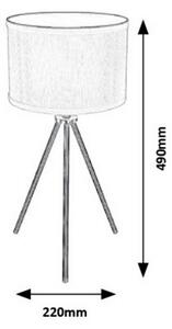 Rabalux 5597 - Stolní lampa STANISLAW 1xE27/60W/230V