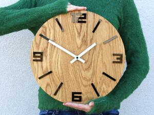 Dřevěné nástěnné hodiny ARABIC Black