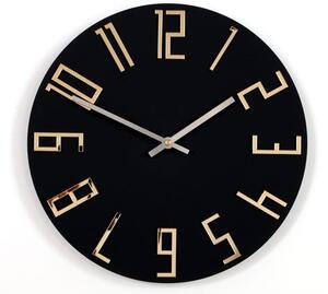 Moderní nástěnné hodiny SLIM Matte Black