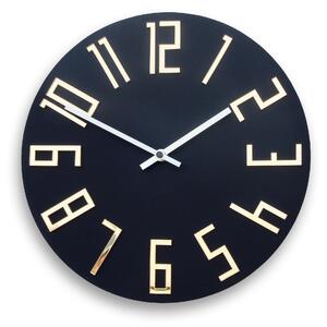 Moderní nástěnné hodiny SLIM Matte Black