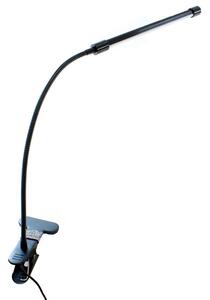 LED stolní lampička s klipem černá, USB napájení