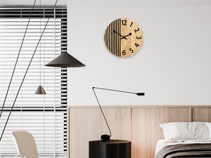 Dřevěné nástěnné hodiny London Black
