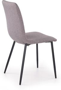 Kovová židle K251, šedá