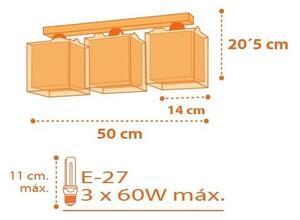Dalber D-73453 - Dětské stropní svítidlo DINOS 3xE27/60W/230V