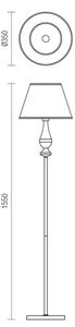 Redo 02-714 - Stojací lampa FABIOLA 1xE27/42W/230V